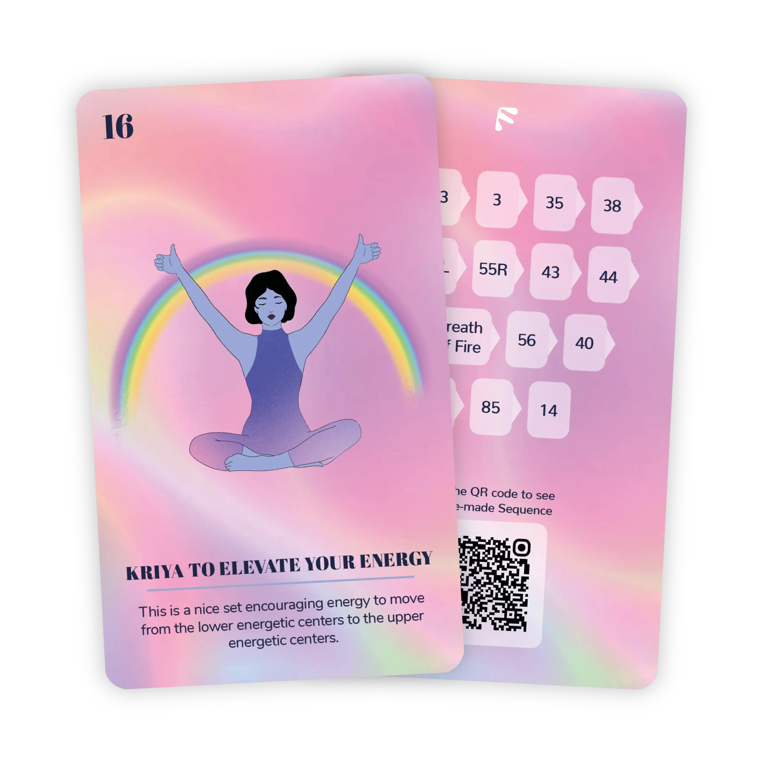 Kriya card 16, front and back