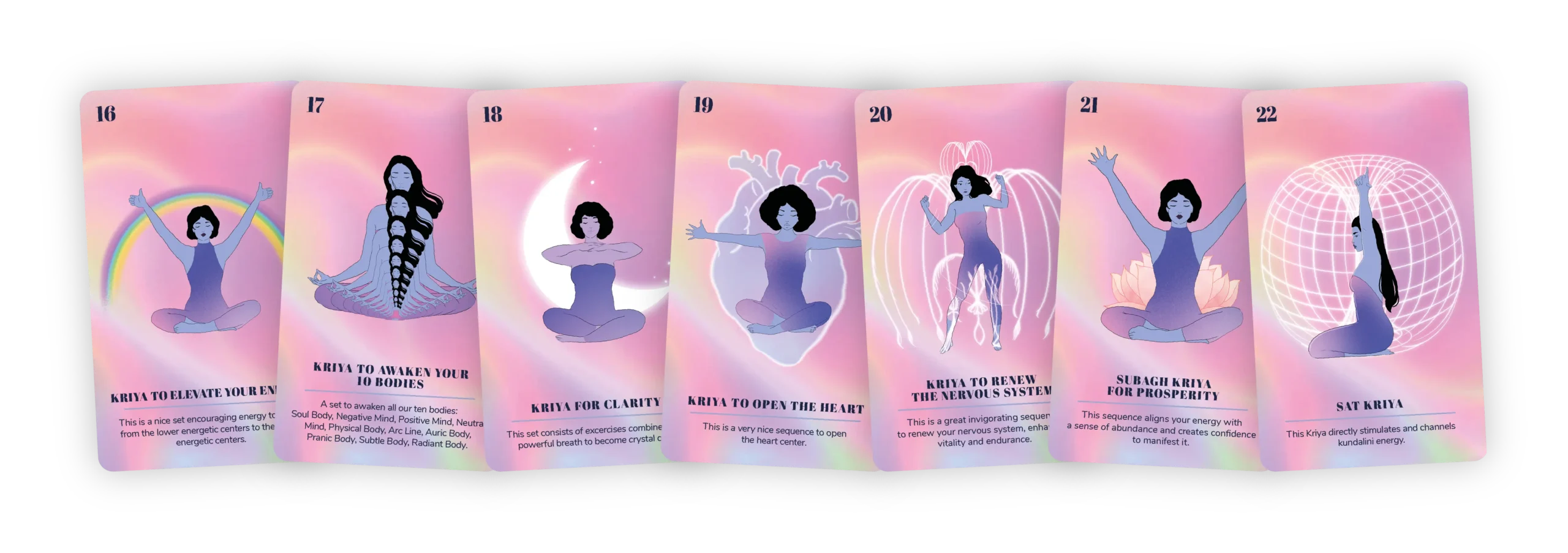 Kriyas cards from the Kundalini Yoga Deck
