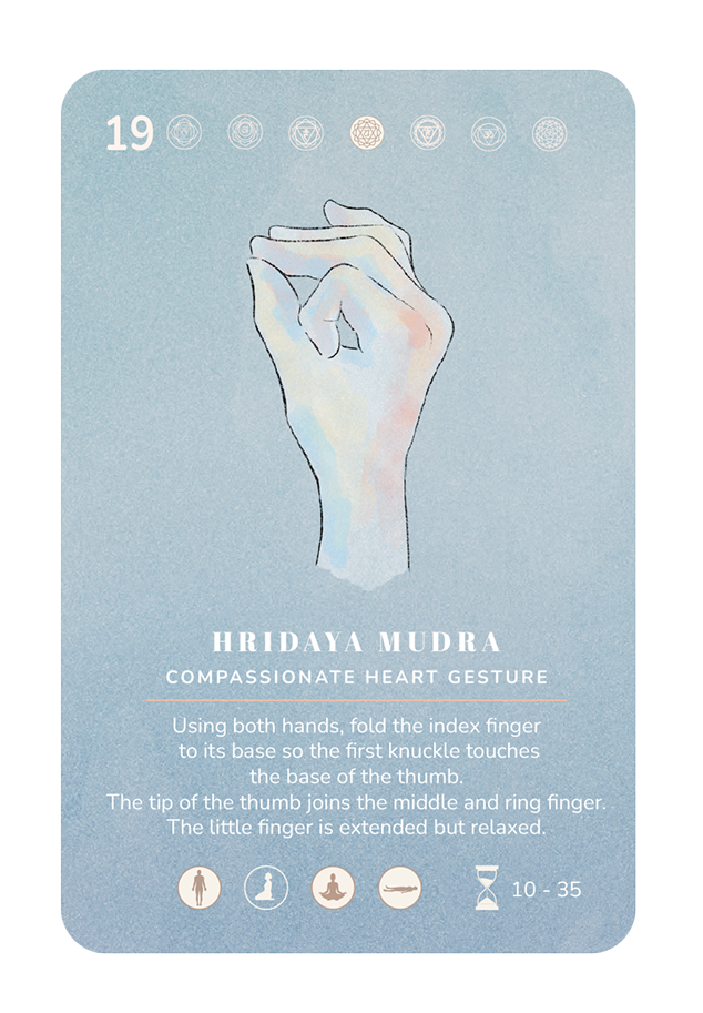 Card 19, Hridaya Mudra