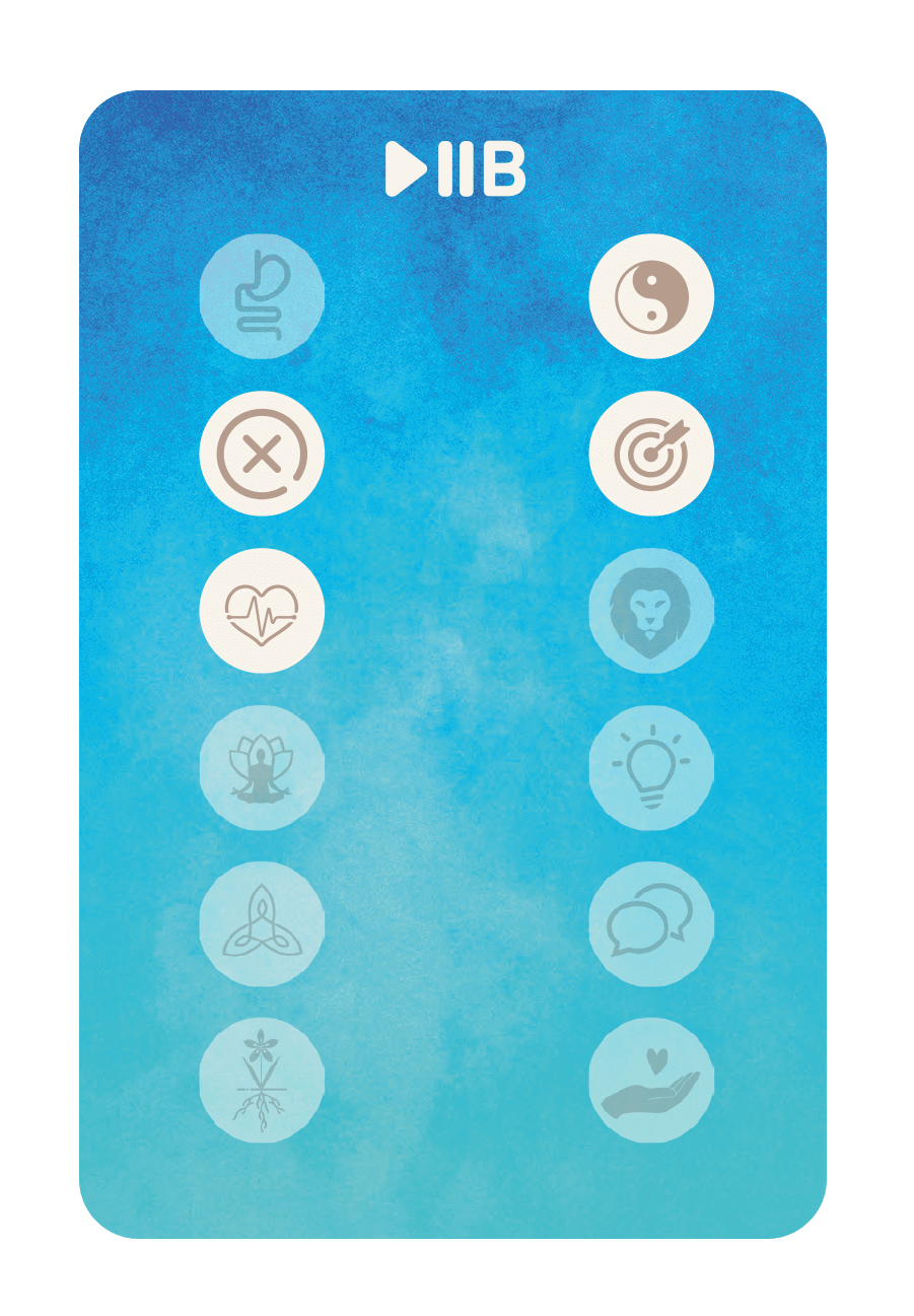 Back of mudra card 53, Yoni Mudra
