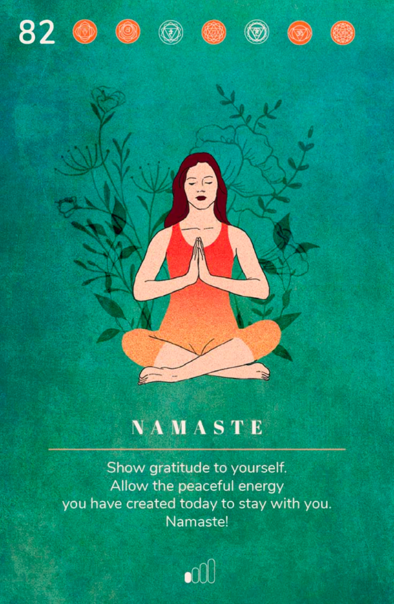 Yoga Deck card 82, Namaste