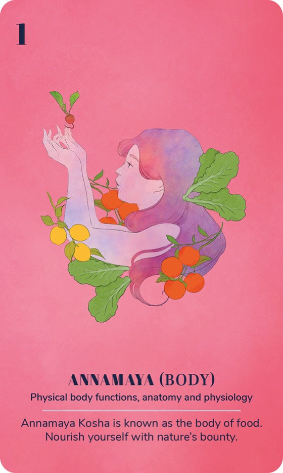 A card from the Ayurveda Yoga Deck