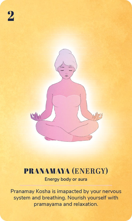 A card from the Ayurveda Yoga Deck