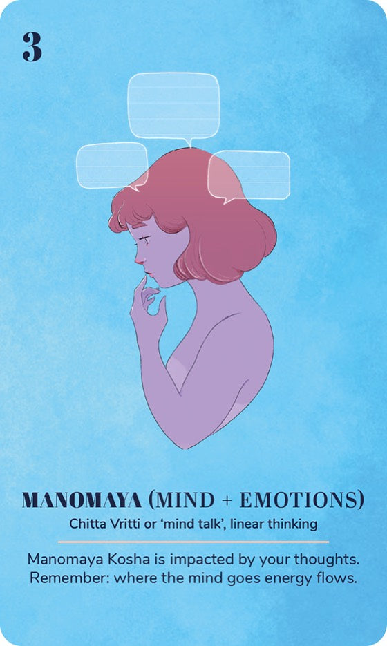 A card from the Ayurveda Yoga Deck