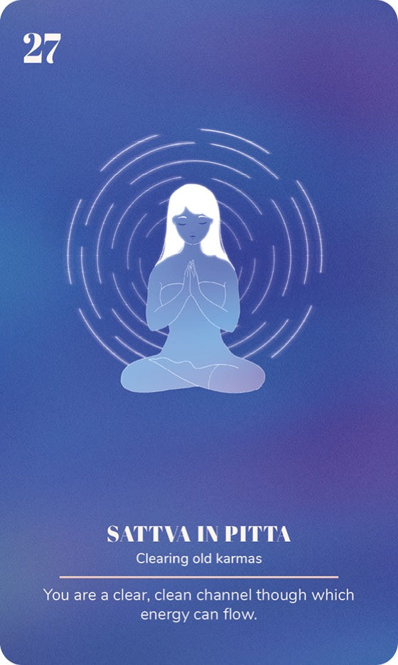 A card from the Ayurveda Yoga Deck