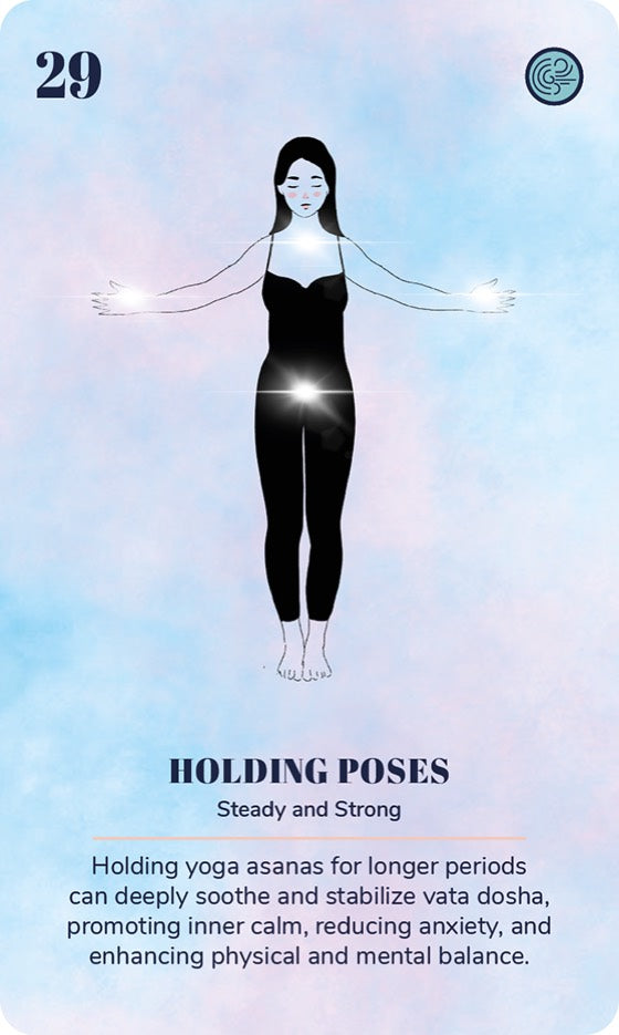 A card from the Ayurveda Yoga Deck