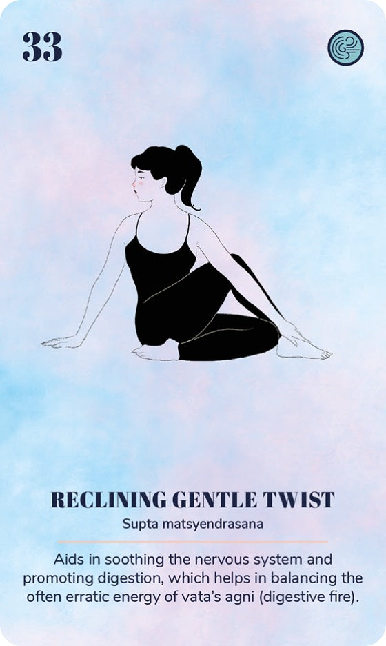 A card from the Ayurveda Yoga Deck