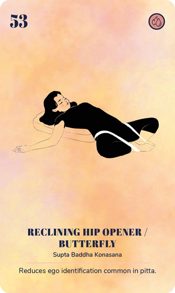 A card from the Ayurveda Yoga Deck
