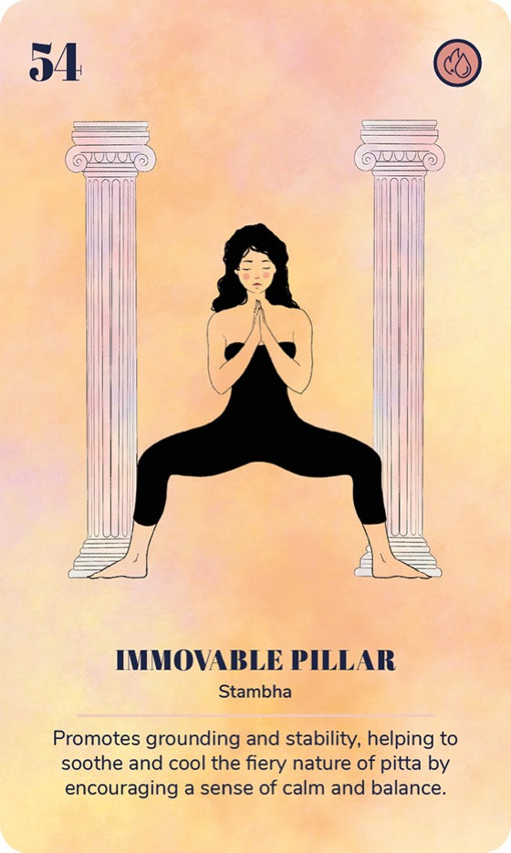 A card from the Ayurveda Yoga Deck