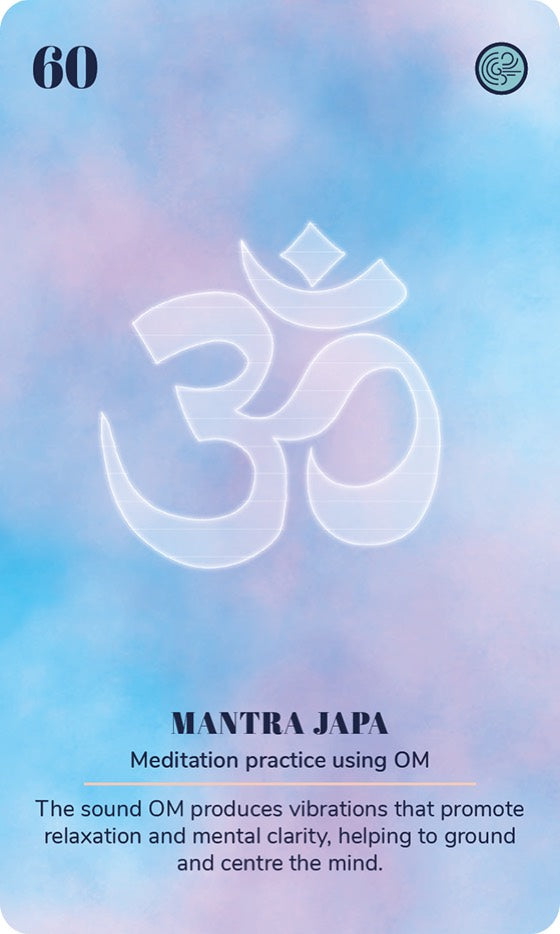 A card from the Ayurveda Yoga Deck