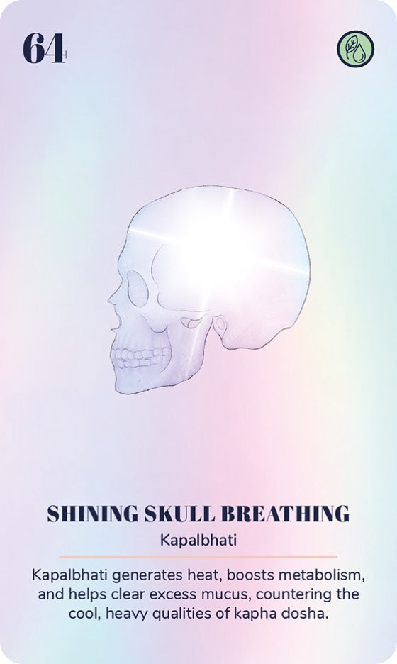 A card from the Ayurveda Yoga Deck