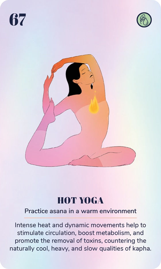 A card from the Ayurveda Yoga Deck