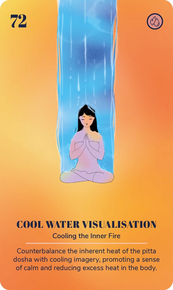 A card from the Ayurveda Yoga Deck
