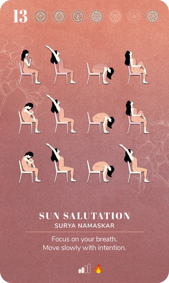 A card from the Chair Yoga Deck