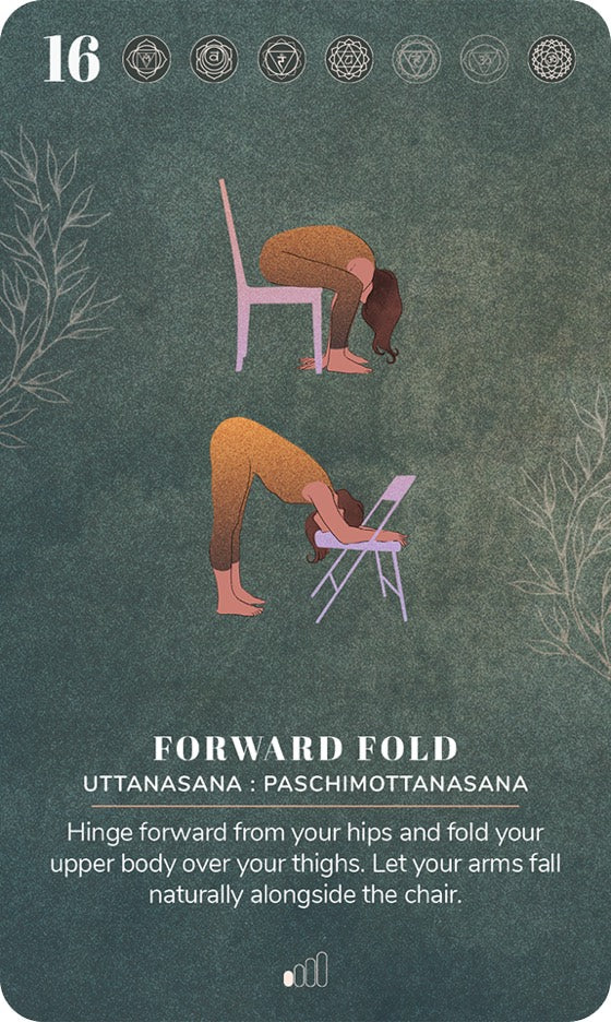 A card from the Chair Yoga Deck
