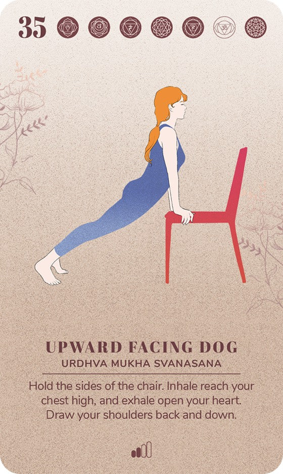 A card from the Chair Yoga Deck