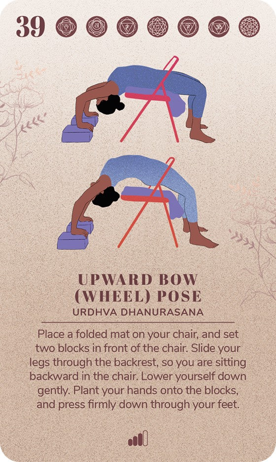 A card from the Chair Yoga Deck