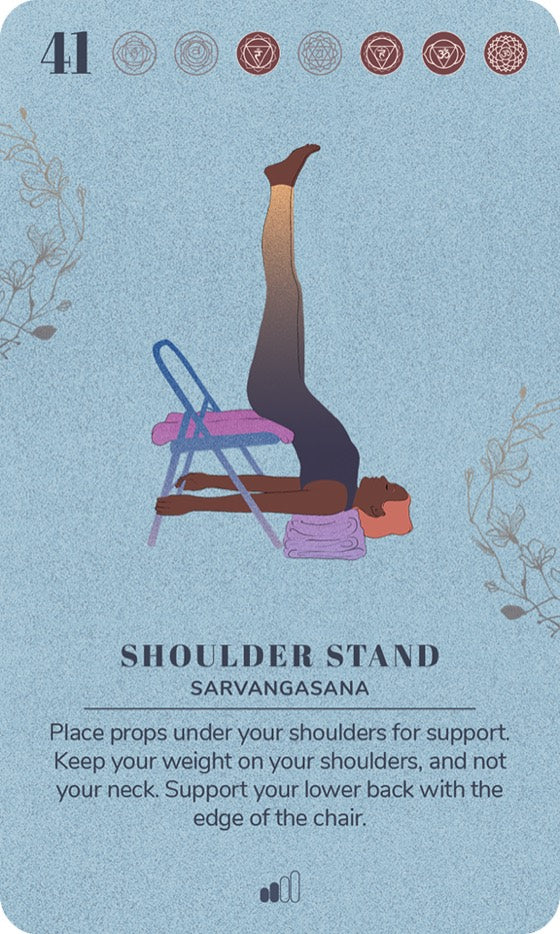 A card from the Chair Yoga Deck