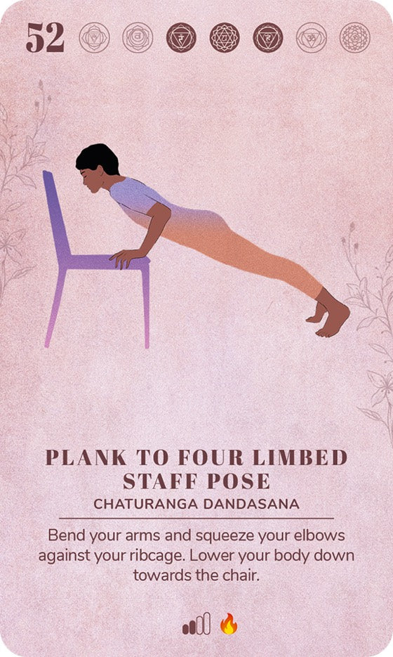 A card from the Chair Yoga Deck