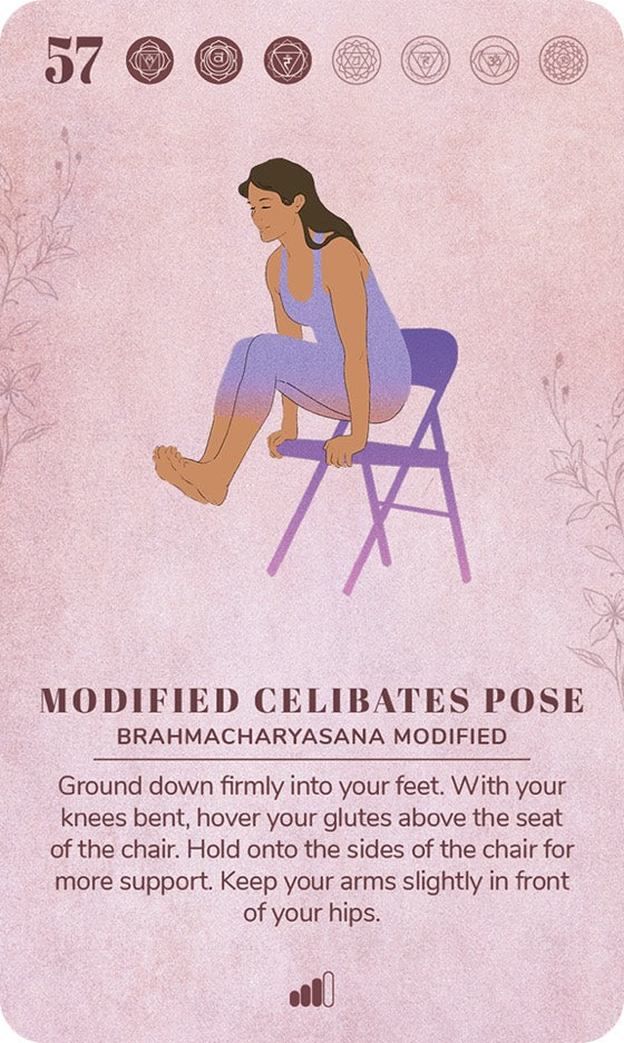 A card from the Chair Yoga Deck