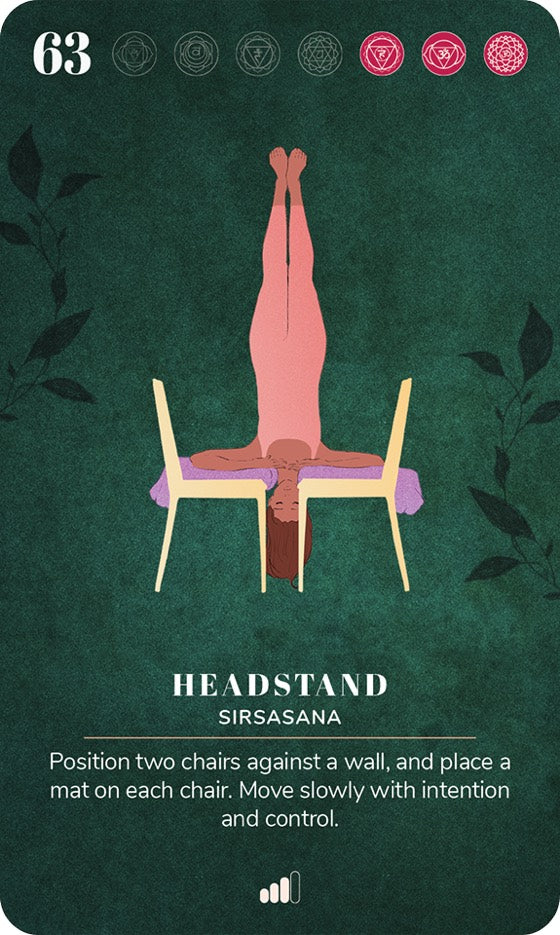 A card from the Chair Yoga Deck