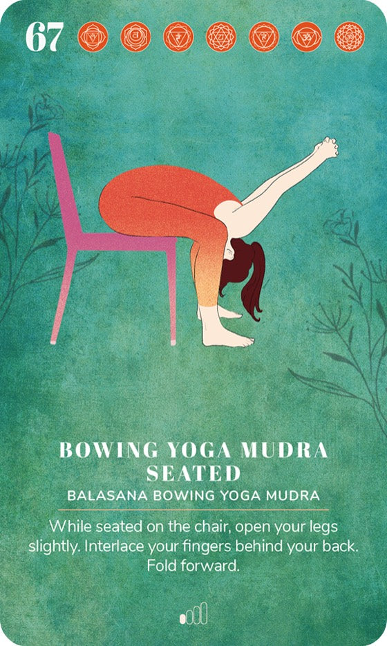 A card from the Chair Yoga Deck