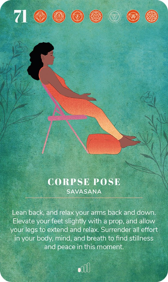 A card from the Chair Yoga Deck